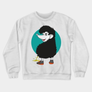 pissing hedgehog Crewneck Sweatshirt